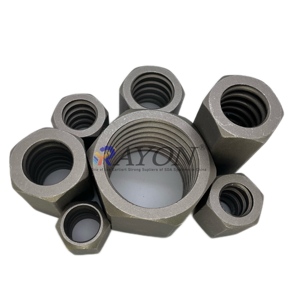 Écrou d'ancrage hexagonal <span class=keywords><strong>en</strong></span> acier au carbone R25 R32 R51 pour boulons de roche, stabilisation des pentes et construction, approuvé ISO - Product Image 6