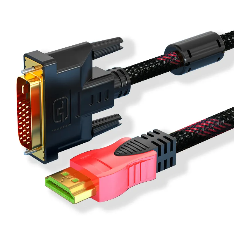 PS3PS4用高速DVI-HDMI 24 + 1対応1080p 4K HDMI-DVIケーブル金メッキOD7.09mm