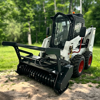 Trinciatrice Forestale Cingolata Shandong Hightop Machinery, Macchina Agricola, Masticatore Forestale 60hp, Attrezzature per Skid Steer in Vendita