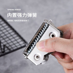 สปริงปิดประตูอัตโนมัติแบบไฮดรอลิก สแตนเลส รูปทรงผีเสื้อ สำหรับพื้นผิวเรียบ ห้องครัว ห้องนั่งเล่น ขนาด 35 มม. 180 องศา - Product Image 2