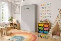 Cama Murphy Moderna de Pared, Plegable, con Estructura Metálica, Ahorra Espacio, para Dormitorio u Hotel