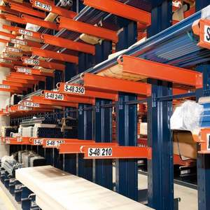 قدرة تحميل لكل ذراع على شكل H قاعدة فولاذية من جانب واحد وأرفف صناعية مزدوجة الجانب - Product Image 4