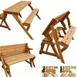 Offre Spéciale : Ensemble Bureau et Chaises Doubles Ajustables en Bois <span class=keywords><strong>de</strong></span> Pruche au Design Moderne pour <span class=keywords><strong>Jardin</strong></span>, École, Maternelle et Apprentissage en Extérieur - Product Image 3