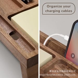 Organizador de Escritorio de Madera Moderno y Minimalista, Rectangular, Multiusos, para Oficina, Hogar, Computadora, Escritorio - Product Image 3