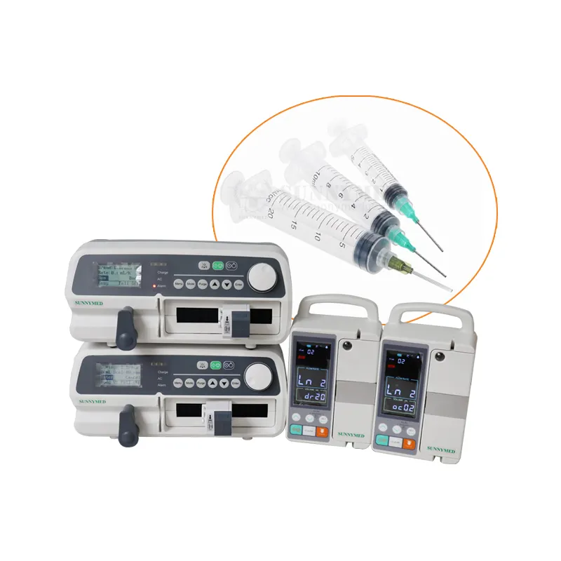 SY-G079-2 Veterinary clinic use syringe pump Tube Infusion Pump Syringe Rechargeable Battery Injection Pump iv infusion set