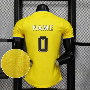 Uniforme de Fútbol 2026 Colombia <span class=keywords><strong>España</strong></span>, Uniforme de Fútbol Amarillo Mundial, 100% Poliéster, Nombre y Número Personalizables - Product Image 2