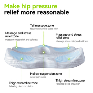 Ergonomic thắt lưng hỗ trợ Ghế Đệm Bộ nhớ bọt tựa lưng cho ghế xe Ghế văn phòng Ghế chơi game dệt Ghế văn phòng bao gồm - Product Image 3