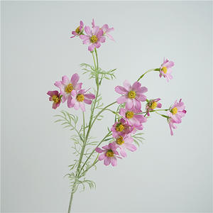 Zhuoou fausses fleurs <span class=keywords><strong>cosmos</strong></span> longue <span class=keywords><strong>fleur</strong></span> unique marguerite flocage tige fleurs artificielles pour la décoration de mariage fournitures décoratives - Product Image 4