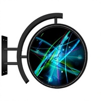 RGX P4 Maßgefertigtes Einseitiges Rundes LED-Schild Outdoor Wasserdichte Vollfarbige LED-Logo-Anzeige für Filialketten Großhandel