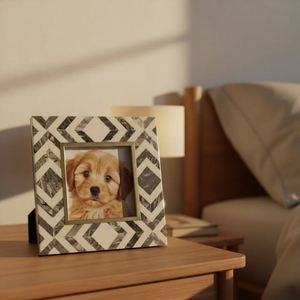 Luxury Handcrafted Resin Inlay Creative Photo <b>Frame</b> with Glossy Finish Premium Decor by Tradebyd - Product Image 1