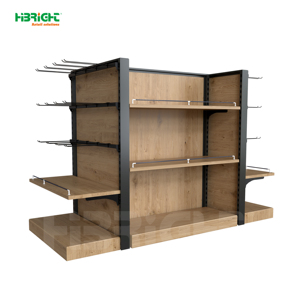 Heavy Duty Gondola Shelf Supermarket Display Rack Double Sided <b>Grid</b> Shelf Freestanding Retail Store Fixture - Product Image 5