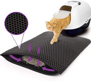 Vente en gros de tapis de toilette pour litière pour chat Tapis d'entraînement d'usine pour animaux de compagnie avec motif animal en mousse EVA Oxford-pour chiens - Product Image 1