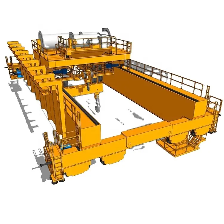 32/5 тонн QDY двухбалочный ковш для производства стали литейный мостовой кран