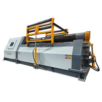 Machine à cintrer les plaques en acier au carbone à 4 rouleaux, machine à rouler les plaques de 10 mm pour la fabrication métallique