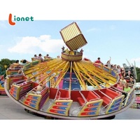 Manège Électrique Phoenix Fire Flying Turntable pour Extérieur, Équipement de Parc d'Attractions avec Mouvement de Balançoire et Danse