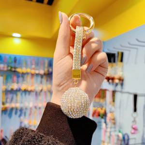 Pendentif Breloque Sac Anti-Perte DIY Cœur Entièrement Sertie de Diamants pour Femme, Accessoire Porte-clés Boule - Product Image 5