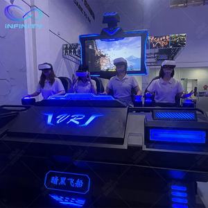 Jeux de parc d'attractions pour enfants, Vr, simulateur de <span class=keywords><strong>vaisseau</strong></span> <span class=keywords><strong>spatial</strong></span>, Machine de tir, jeu multijoueur, 9D, cinéma, 4 sièges, Vr, parc à thème - Product Image 4