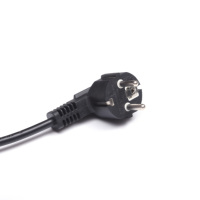 Prise standard européenne 3Pin vers cordon d'alimentation IEC C13 16A 250V cordon d'alimentation vde 3 broches à angle droit à 90 degrés
