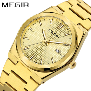 Best Selling MEGIR 1086 Luxury Watch Stainless Steel Band Calendar Luminous Hands <strong>3</strong> ATM Waterproof Men Business Quartz Watches - Product Image 4