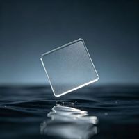 Plaque de verre carrée AG anti-reflet 15*15*4mm, verre optique mat gravé pour échantillons et petits écrans personnalisés