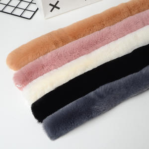 Bufanda de piel de imitación para mujer, bufanda cálida de invierno suave estilo conejo para exteriores - Product Image 5