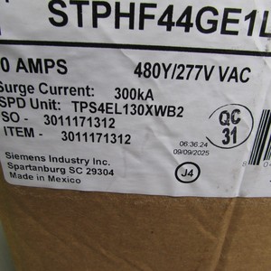ปลั๊กบัสแบบฟิวส์ TPS4 ป้องกันไฟกระชาก 30A 3 เฟส 4W 480Y/277V ปลั๊กบัส PLC - Product Image 1