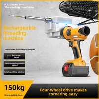 Tire-câble électrique sans fil haute puissance, enfileur automatique de câbles, outil portable pour le tirage et l'enfilage de fils