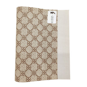 Quatre feuilles fleur imprimé PU vinyle PVC Faux tissu cuir matériel pour la fabrication de chaussures/sac/sac à main/accessoires de bricolage/vêtement - Product Image 3