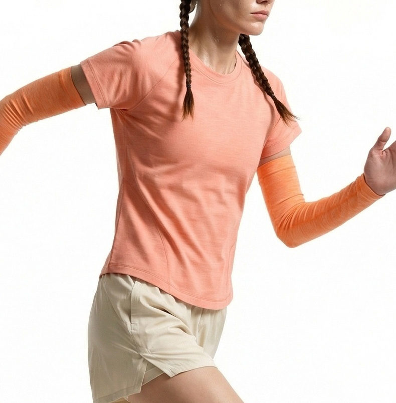 Women's Lightweight Short-Sleeve Workout Top Quick-Dry Athletic T-Shirt for Gym Yoga Running Soft Stretchy Slim-Fit Sport Tee