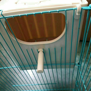 Gabbia per Uccelli <span class=keywords><strong>di</strong></span> Alta Qualità, Casetta per Uccelli Bianca, Scatola per Riposo e Riproduzione <span class=keywords><strong>di</strong></span> Pappagalli e Piccioni, Nido Durevole in Plastica per l'Allevamento <span class=keywords><strong>di</strong></span> Uccelli Domestici - Product Image 6