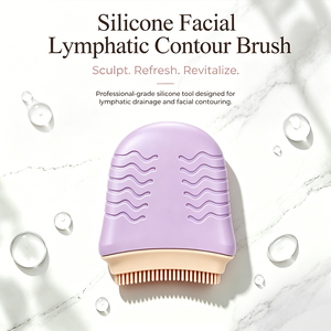 Cepillo de Masaje Linfático de Silicona de Doble Cara, Cepillo Ergonómico para Moldear el Rostro, Cepillo Linfático de Silicona Suave Personalizable - Product Image 2