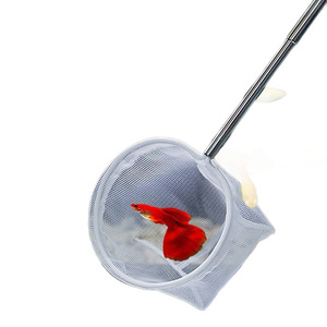 Aquarium Fish <b>Net</b> Round <b>Plastic</b> Lightweight Manual Cleaning Tool For Goldfish Indoor And Outdoor Use - Product Image 1
