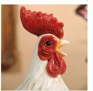 Décoration créative pour la maison et le jardin, décoration intérieure et extérieure, ornements, statue de coq et de <span class=keywords><strong>poule</strong></span>, figurines en céramique, poulets et coqs - Product Image 5