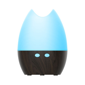 Diffuseur d'arômes en forme de chat 130 ml, humidificateur USB à grain de bois avec lumière pour la maison, le bureau, cadeau - Product Image 4