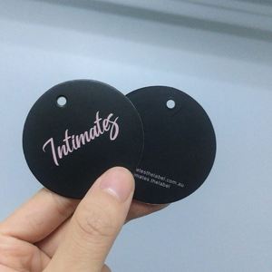 Custom Made Clothing Circular Shape hang <b>Tag</b> Label for Wedding/party/birthday Heart <b>Price</b> Round Coated Paper <b>Tag</b> - Product Image 5