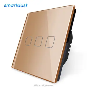 Smartdust UE Interruptor táctil para casa automatización inteligente interruptor de pared de cortina con Wifi interruptor