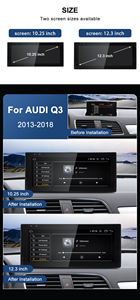 Stwei New Ui 10.25" Snapdragon665 Android13 Wireless Auto Carplay for 13-18 Year Audi Q3 <b>Car</b> Player Multimedia Gps Navigation - Product Image 2