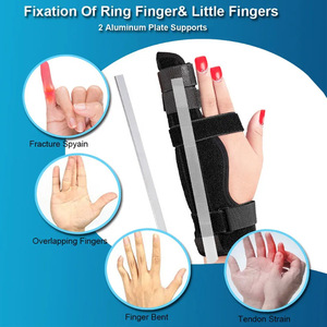 Boxer Finger <span class=keywords><strong>Splint</strong></span> - Ondersteunt pink, ringvinger, middelste metacarpale botten en knokkels - Rechts of links verstelbare handbrace - Product Image 3