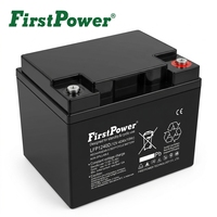 Batería de almacenamiento sellada recargable AGM FirstPower LFP1240D 12V40Ah para instrumentos médicos, iluminación ferroviaria y fuente de alimentación.