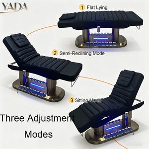 Lettino da Massaggio Elettrico Regolabile in Altezza 68-91CM con Controlli Laterali, Funzione di Inclinazione Completa, Tavolo da Massaggio per Salone e Spa con Luce - Product Image 4