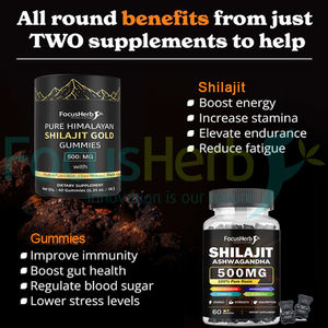Série de compléments alimentaires naturels purs au Shilajit de l'Himalaya, marque privée OEM ODM Focusherb - Product Image 2