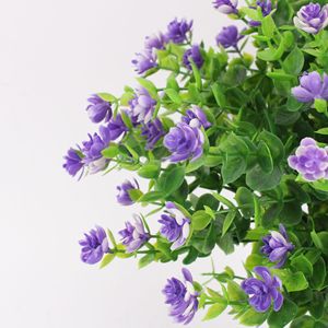 Flor Artificial de Eucalipto Rosa Tainen de 35 cm, Amarilla, de Plástico, para Decoración de Bodas y Hogar - Product Image 4