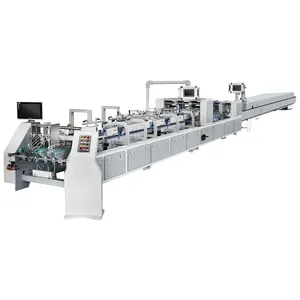 Automatic High-speed 4/6 Corner Pasting Paper Board Corrugated Cardboard Carton Folder Gluer