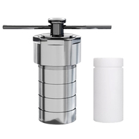 Reaktor Sintesis Hidrotermal Laboratorium Berlapis PTFE 220 Derajat, Autoklaf Baja Tahan Karat 25/50/100/150/200/250/300/500/1000ml