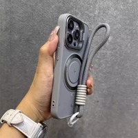 Protection d'objectif support à rabat étui à lanière transparente pour iPhone 16 Pro Max 11 12 13 14 15 Pro Max Plus housse antichoc