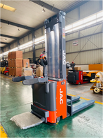 Mesin Penumpuk Pallet Otomatis Listrik Penuh 2023 Narrow Aisle Stacker 1.5 Ton 2 Ton 3 Ton Self Lifter Tinggi Angkat 5 Meter