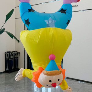 노란색 마스코트 의상 크리스마스 부활절 생일 파티 망 의상 성인 멋진 코스프레 풍선 의상 - Product Image 6