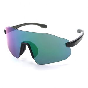 Lunettes de soleil de sport sans monture 2026 avec revêtement vert, protection UV400, pour baseball et cyclisme, lunettes de luxe pour vélo de route - Product Image 1