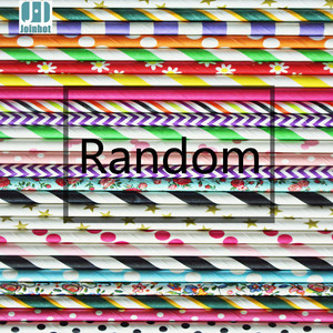 Colorful Paper Straws 197x6mm Biodegradable For Beverage Decoration - Product Image 3