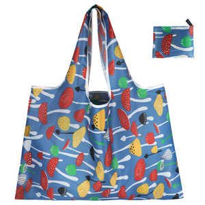 Bolso de mano de poliéster a la moda con estampado tropical y parte superior abierta para ir de compras en todas las estaciones - Product Image 2